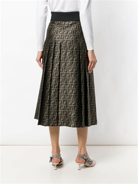 fendi pleated skirts|fendi skirt from the spring.